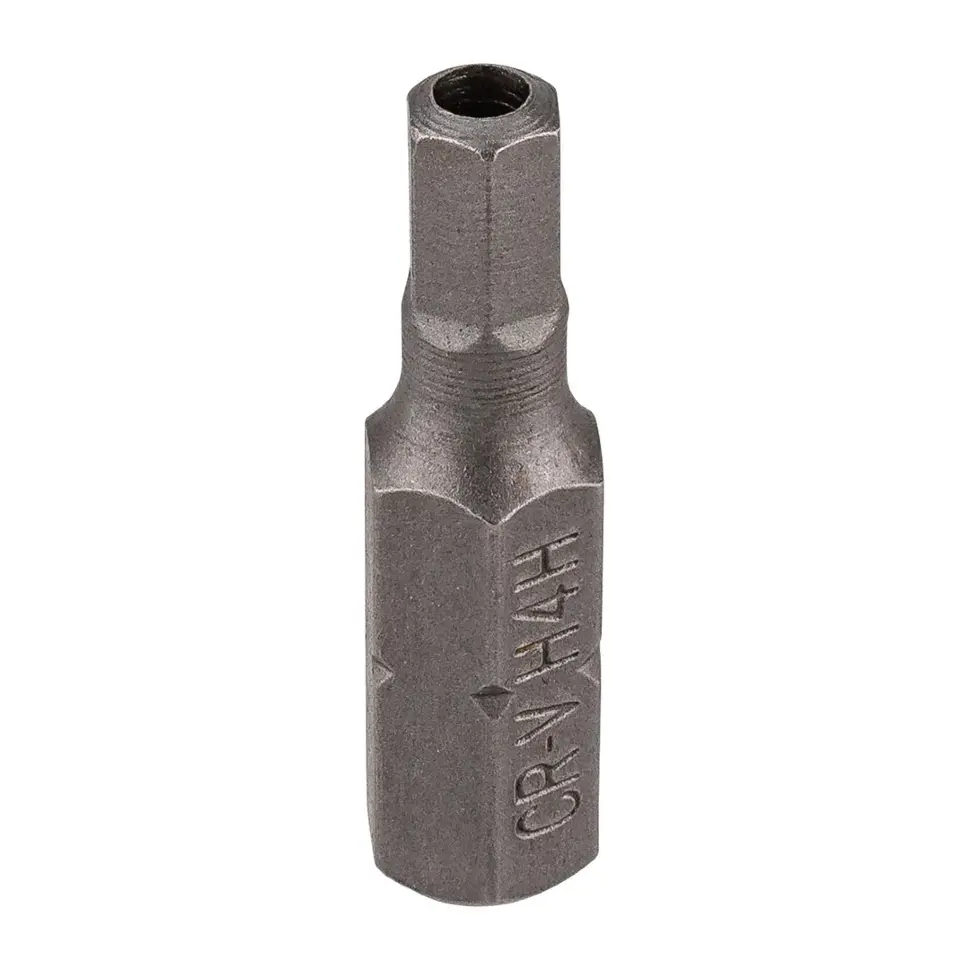 Бита 6-гранная 4ммх25ммL, 1/4'' с отверстием RockFORCE RF-124S2504