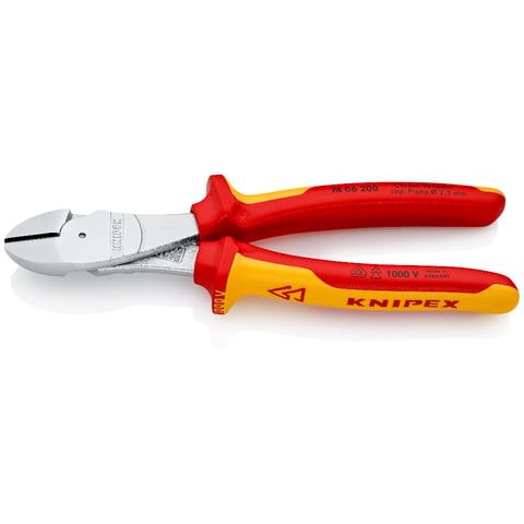 Бокорезы особой мощности VDE 1000V, L-200 мм, хром., 2-комп. рукоятки  KNIPEX 7406200
