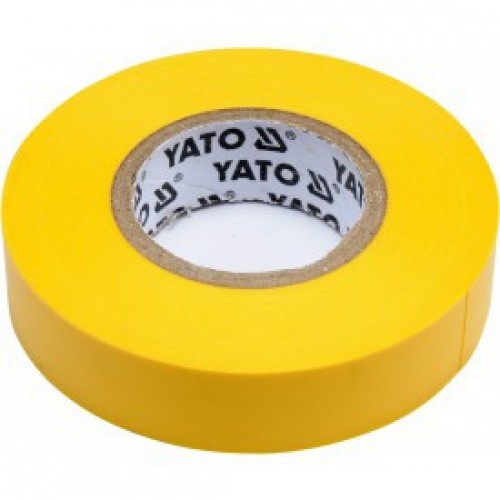 Изолента ПВХ желтая 15mm х 20м х 0.13mm  YATO YT-81594