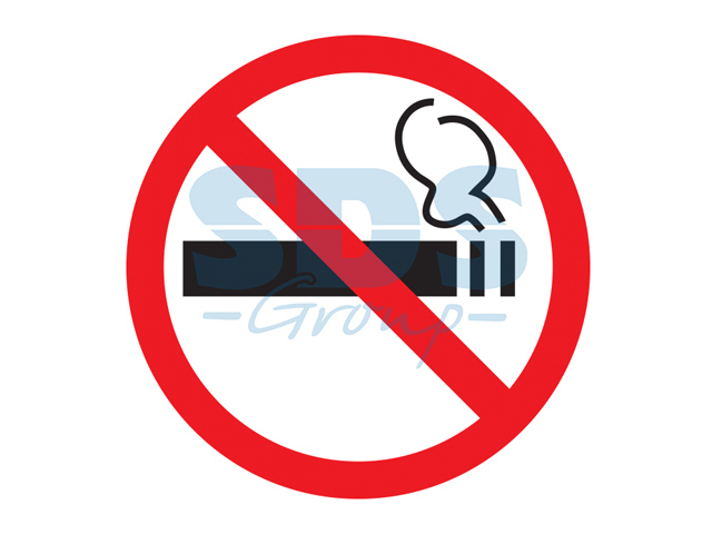Наклейка курить запрещено 200х200  REXANT 56-0035