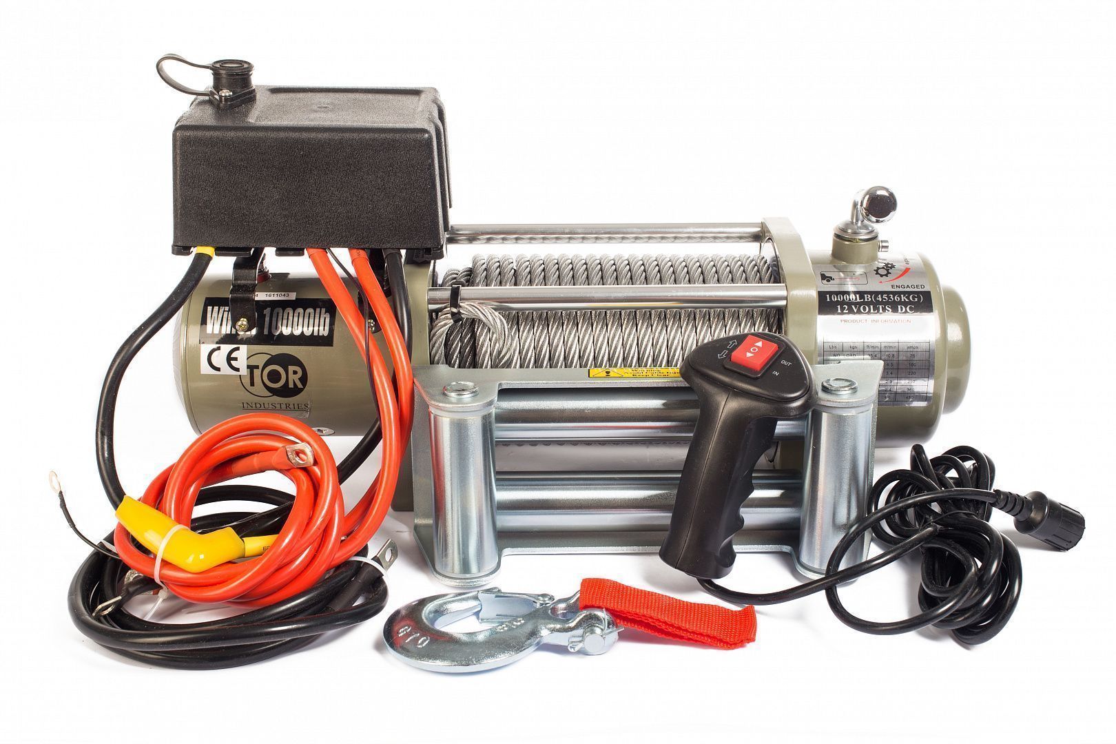 Лебедка автомобильная ЛА S12000 г/п 5443 кг 28 м 12V  TOR 1141204