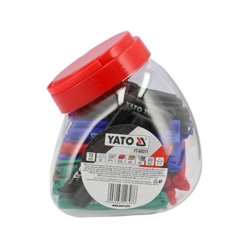 Маркеры технические мини, 72 шт, черный-зеленый-красный-синий YATO YT-69311