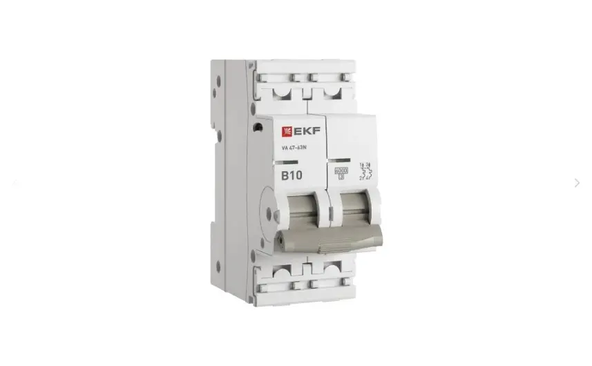 Автоматический выключатель 2P 10А (B) 6кА ВА 47-63N PROxima EKF M636210B