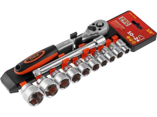 Набор головок 3/8", 10-24мм, 12пр. 6 гр., PRO  STARTUL PRO-41438