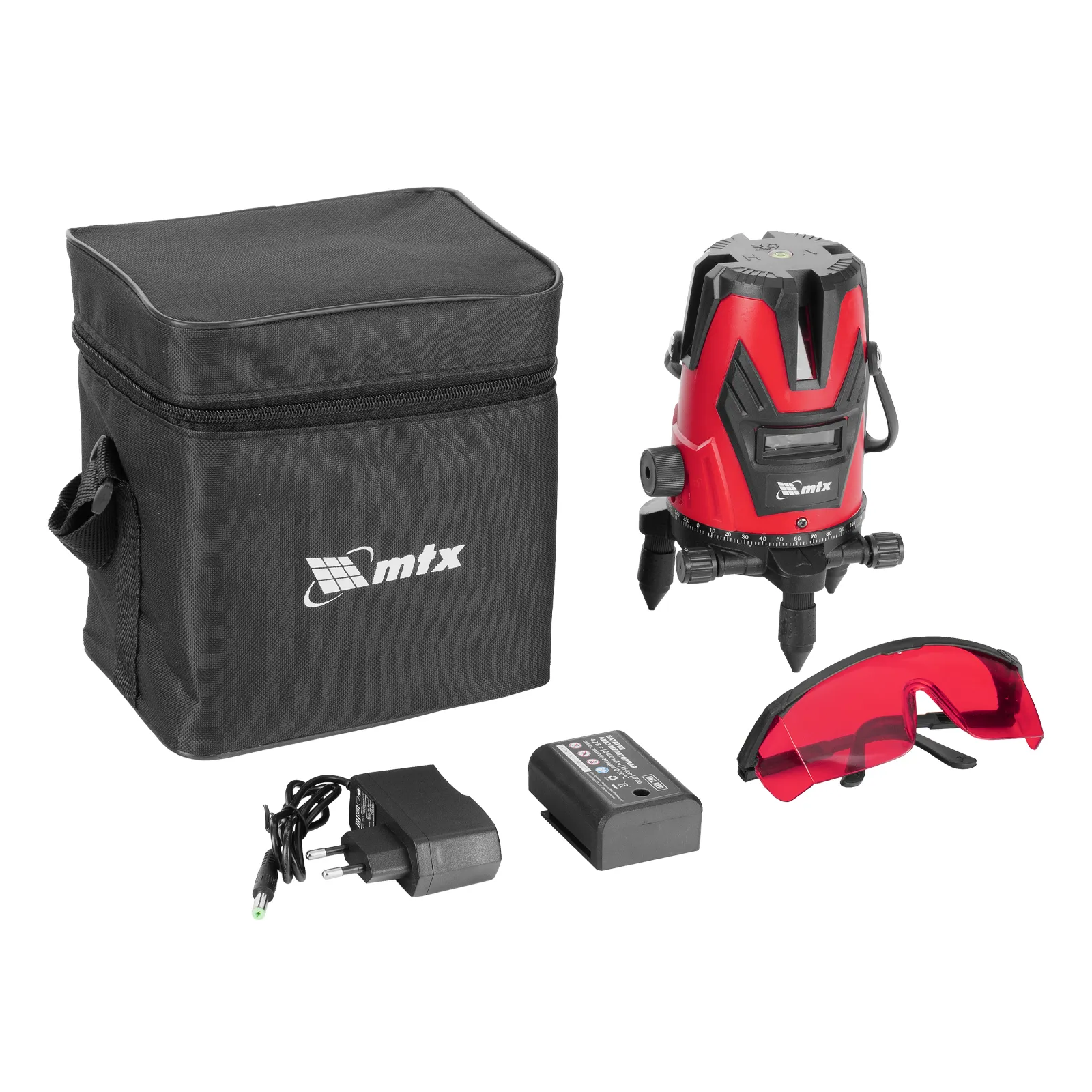 Лазерный уровень MFL RED, 30 м, красный луч, акк. Li 2400 mAh, сумка, резьба 5/8"  MTX 35014