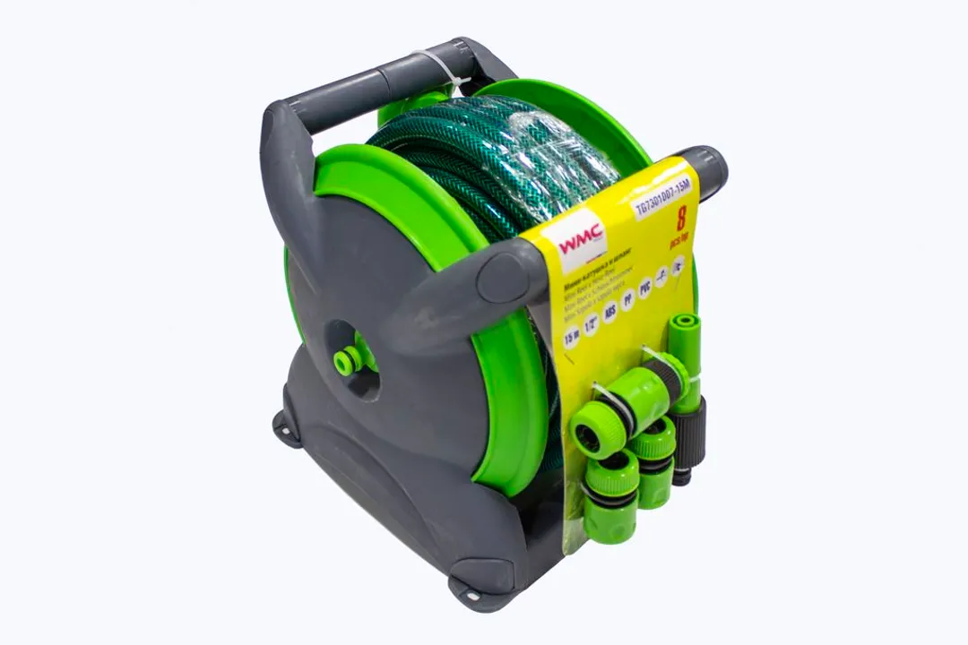Шланг ПВХ 1/2"х15м на мини-катушке WMC TOOLS TG7301007-15M