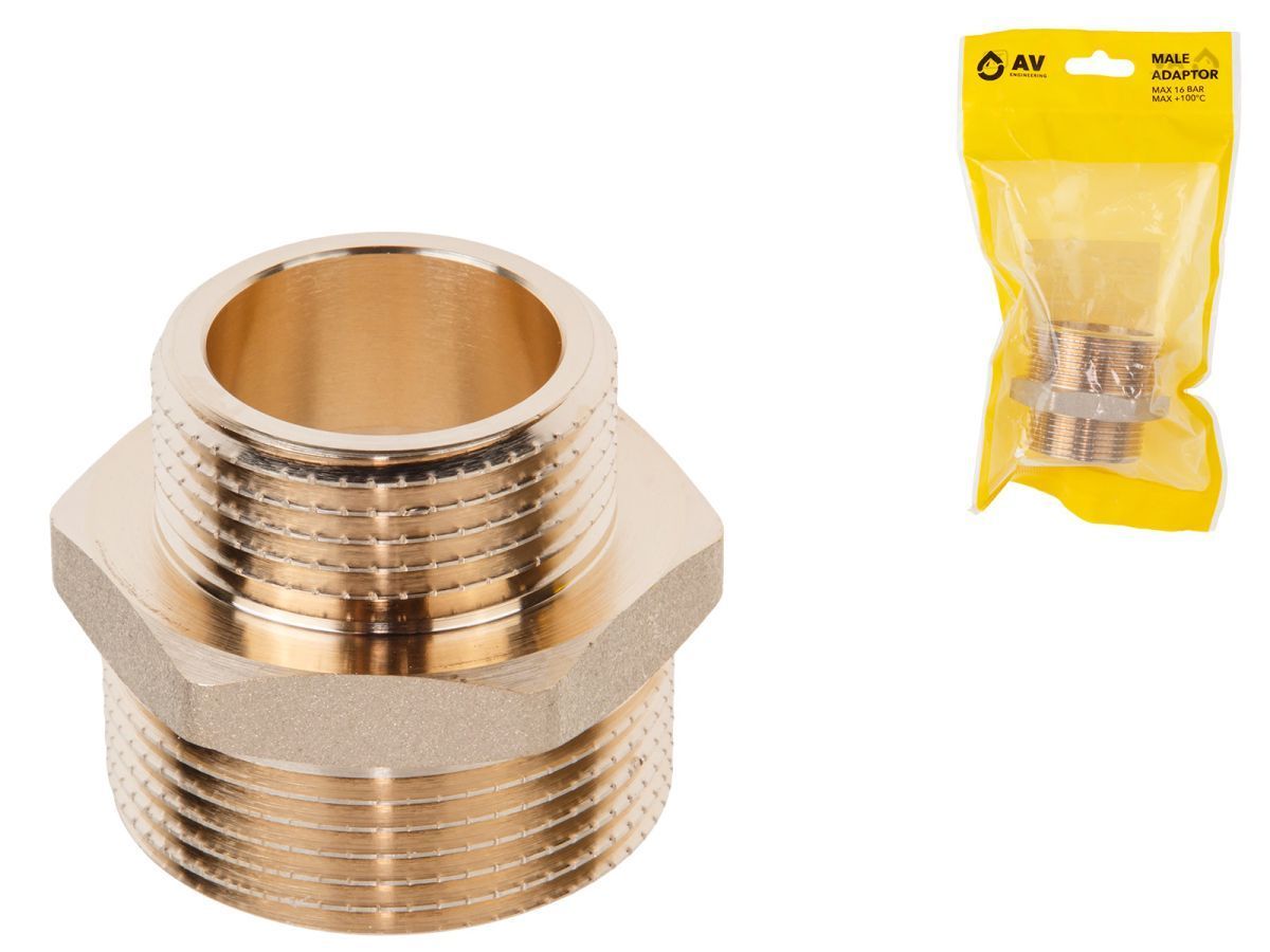 Ниппель ред. 1 1/4" нар. х 1" нар. AV Engineering AVE303019