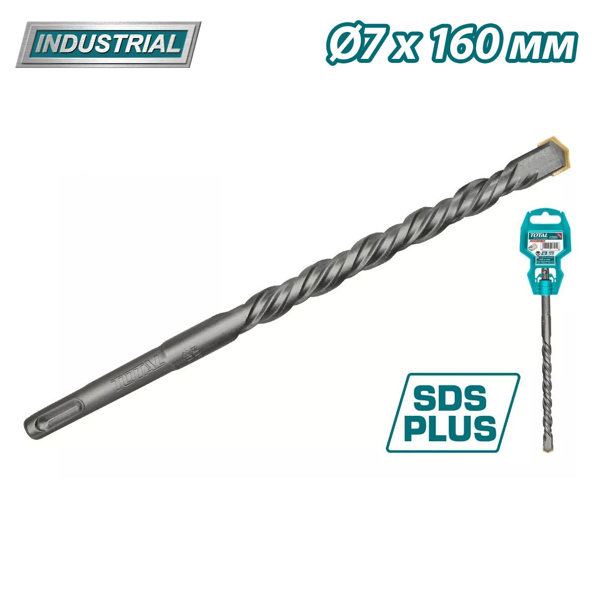 Бур SDS-plus 7х160мм  TOTAL TAC310702