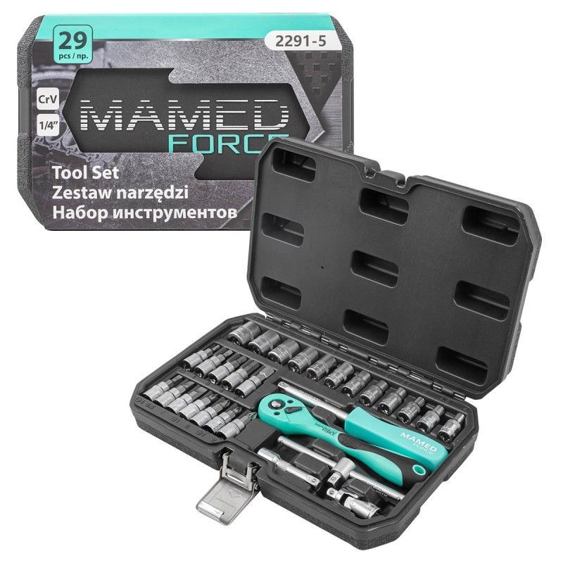 Набор инструментов 29пр. 1/4" MAMEDFORCE MF-2291--5