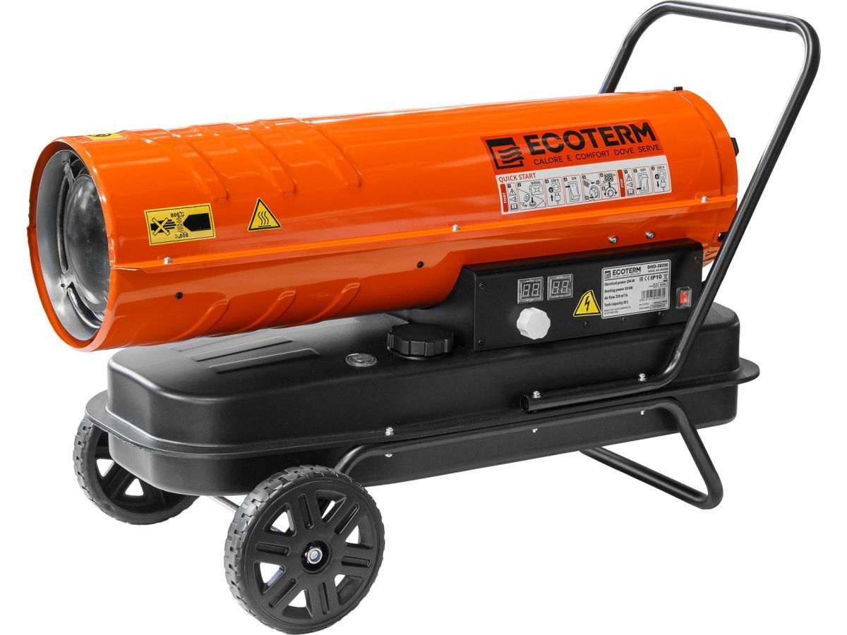 Нагреватель воздуха диз.term DHD-302W прямой (30 кВт, 720 куб.м/час, термостат) ECOTERM ET3726-4