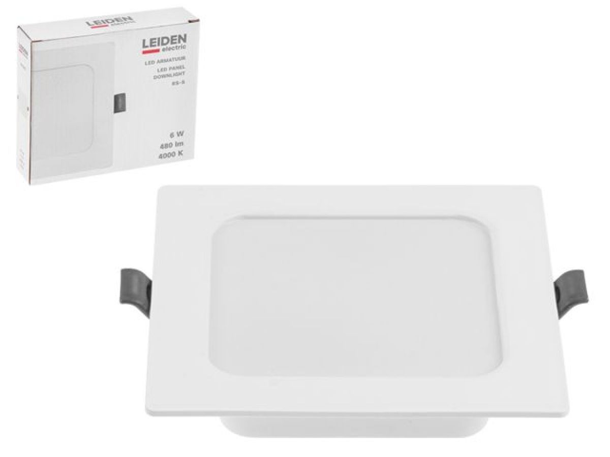 Светильник светодиодный встраиваемый квадрат 6 Вт 4000К, IP44 RS-S LEIDEN ELECTRIC 807005