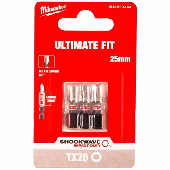 Бита ударная Shockwave Impact Duty TX20 25 мм (3 шт) Milwaukee 4932500363