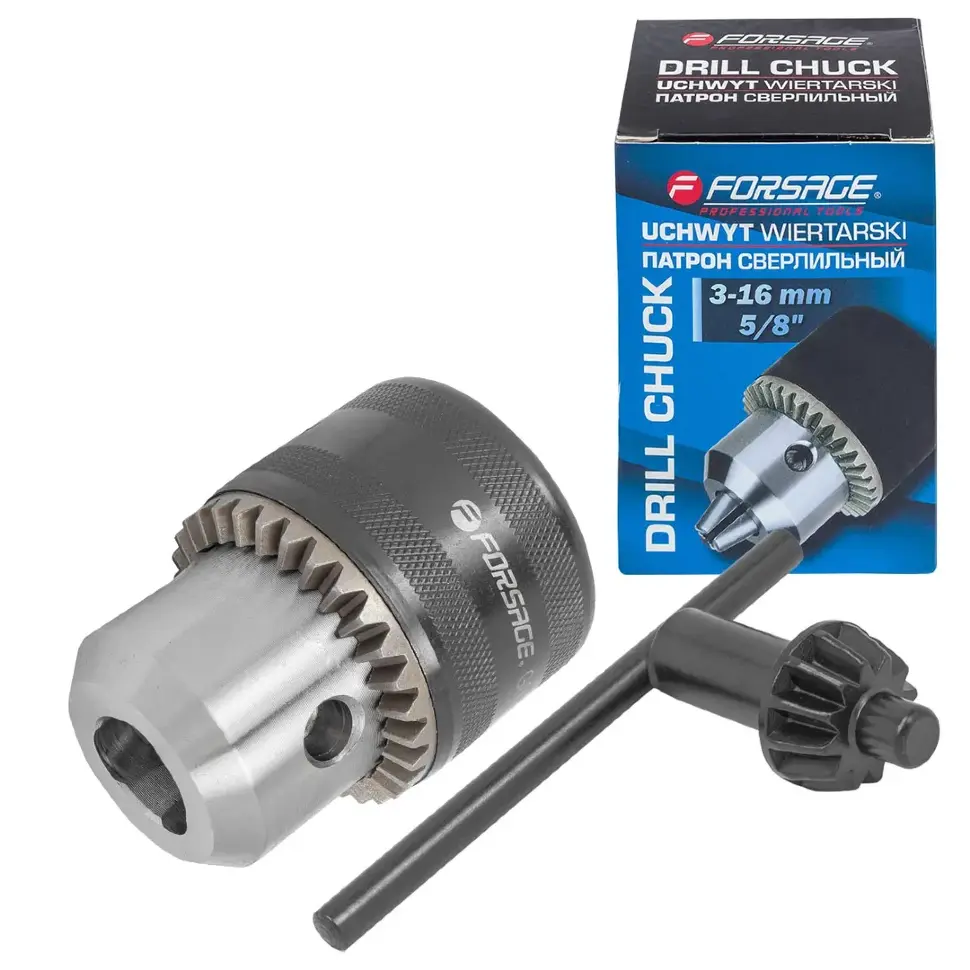 Патрон цанговый для дрели (3-16мм, 5/8")  Forsage F-G00547