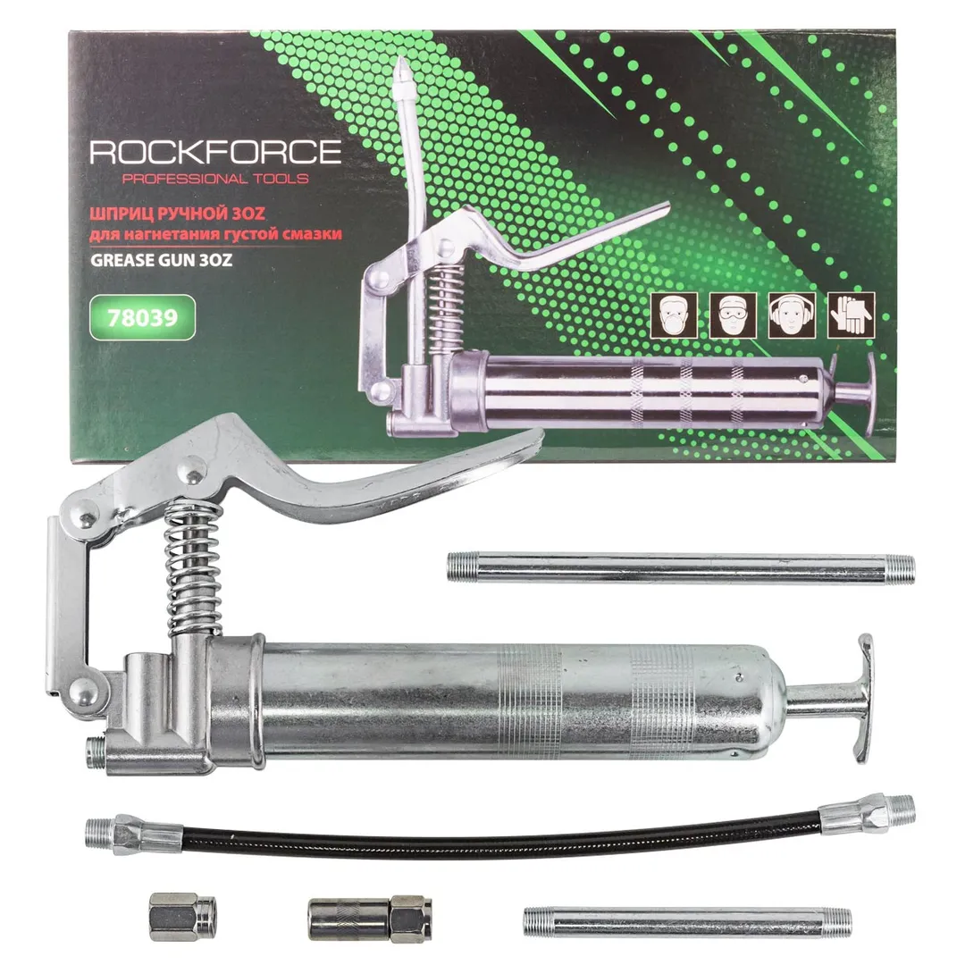 Шприц ручной для нагнетания густой смазки  Rock FORCE RF-78039