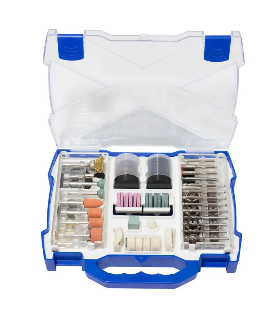 Набор аксессуаров для мини-дрелей, 145пр., в пластиковом кейсе Forsage F-1450