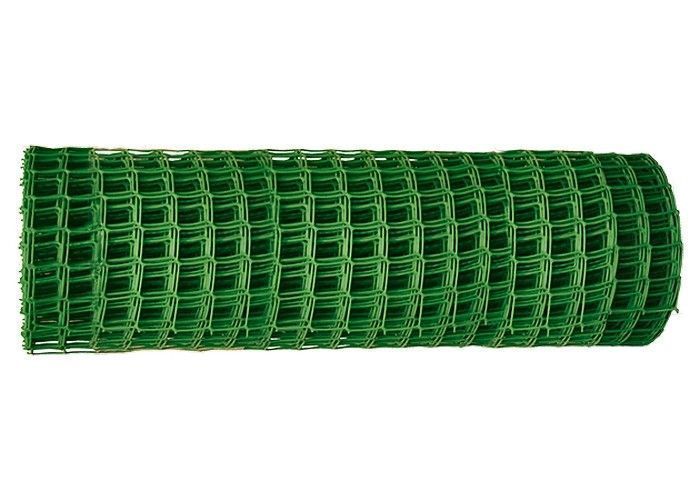 Решетка заборная в рулоне, 1х20 м, ячейка 83х83 мм, пластиковая, зеленая ... 64521