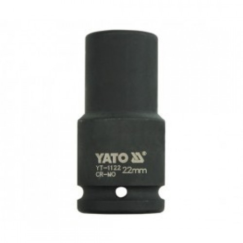 Головка торцевая ударная 3/4" 6гр. 22mm L90mm CrMo YATO YT-1122