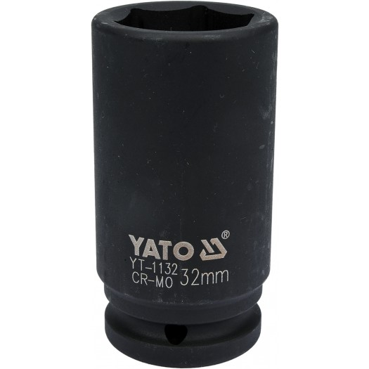 Головка торцевая ударная 3/4" 6гр. 32mm L90mm CrMo  YATO YT-1132