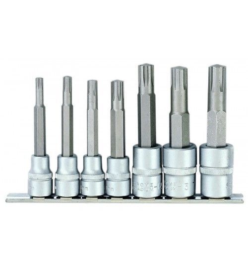 Набор головок бита-райб 3/8", 1/2", М6-М14, 7пр. FORCE Force 3078A