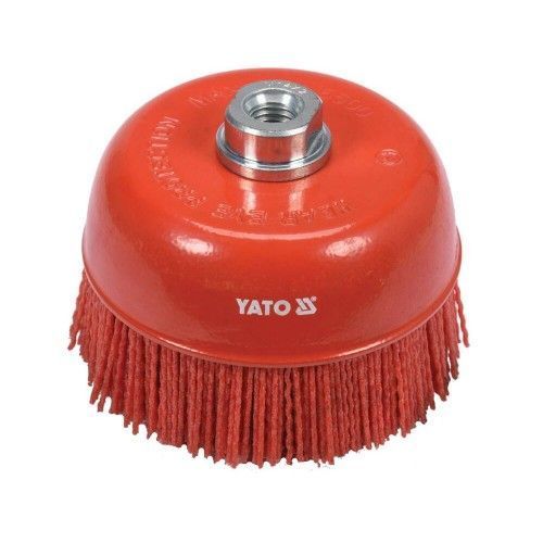 Щётка-крацовка чашка 125mm М14 (нейлон)   YT-47787YATO 7048