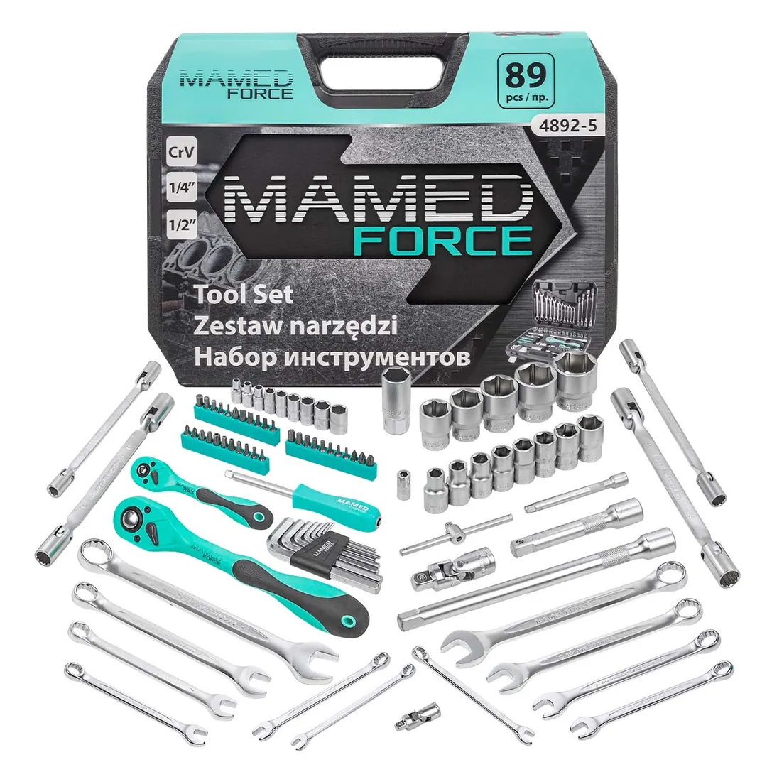 Набор инструментов 89пр. 1/", 1/2"  MF-4892--5MAMEDFORCE MF-4892-5