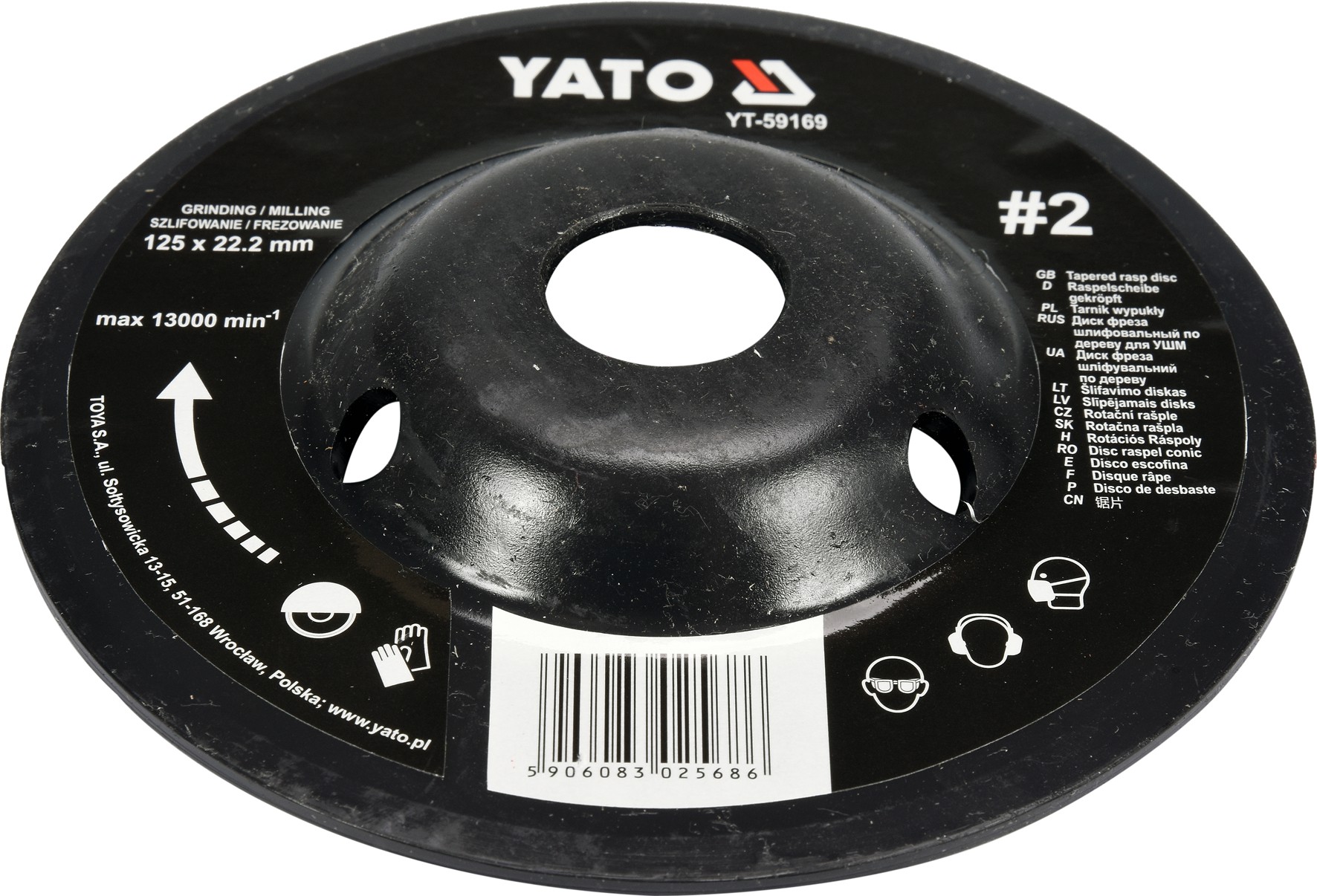 Диск-фреза универсальный для УШМ 125mm #2  YATO YT-59169