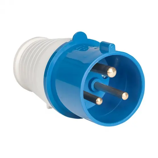 Вилка перенос. 023 2Р+РЕ 32А 220В IP44  EKF ps-023-32-220