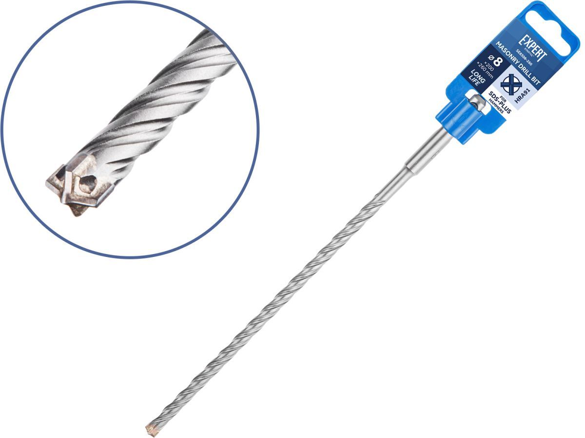 Бур (сверло) 8х200х260 mm SDS-plus EXPERT (бур по бетону, крестовая пластина) STARTUL SE8308-260