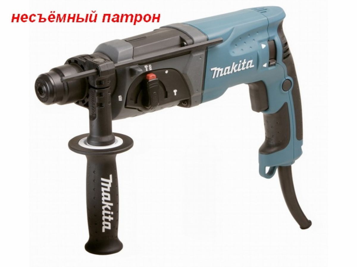 Перфоратор 780Вт, 2.7Дж, 1100об/мин, патрон SDS-plus, вес 2.6кг, в чемодане MAKITA HR2470