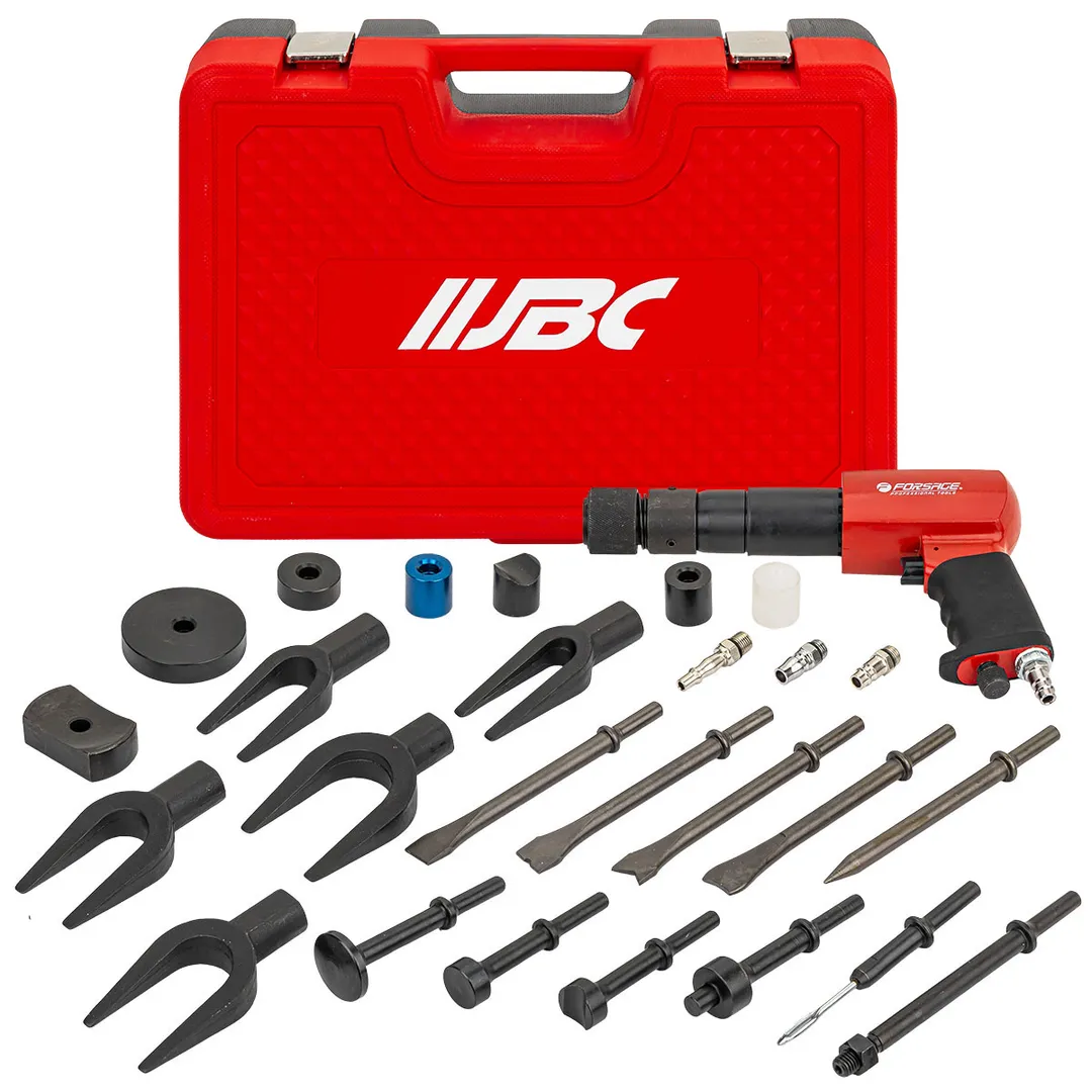 Зубило пневматическое RT-3501K с комплектом насадок 25пр. 1/4''  ...JBC JBC-KT-6071D