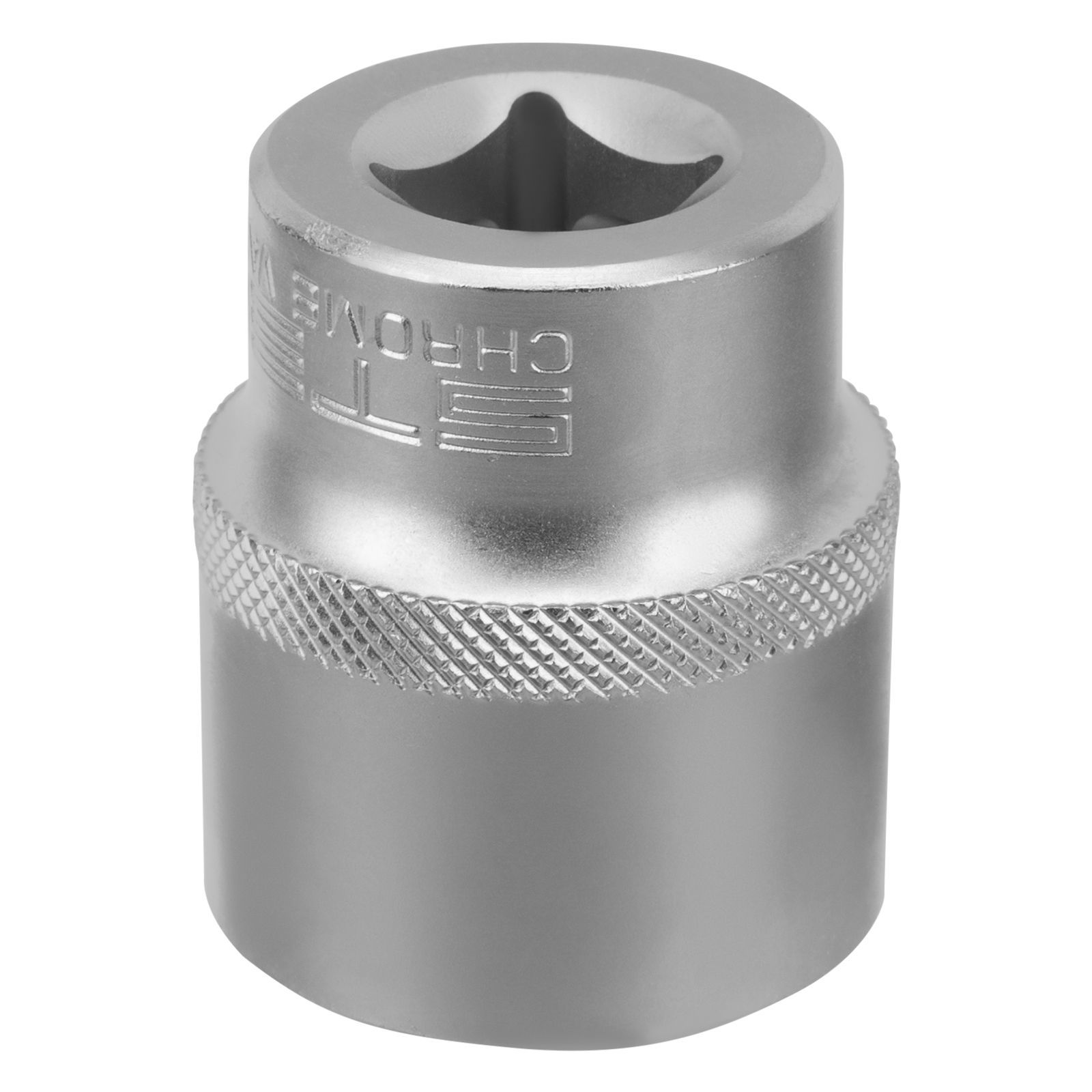 Головка торцевая, 27 mm, 12-гранная, CrV, под квадрат 1/2", хромированная Stels 13671