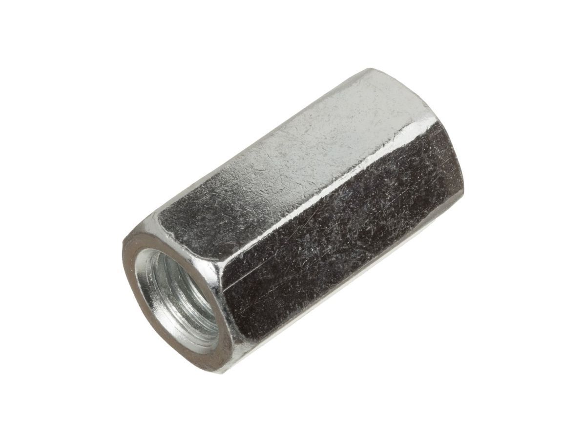 Гайка М8 (1.25х13х24 mm) удлиняющая, цинк, класс прочности 5.8 (50 шт) STARFIX SMC1-86961-50