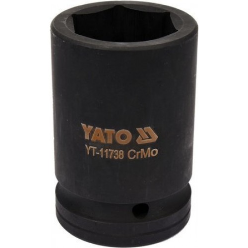 Головка торцевая ударная 1" 6гр. 36мм L80мм CrMo YATO YT-11738
