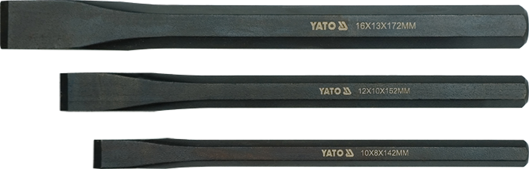 Зубила (набор 3шт.) CrV  YATO YT-4711