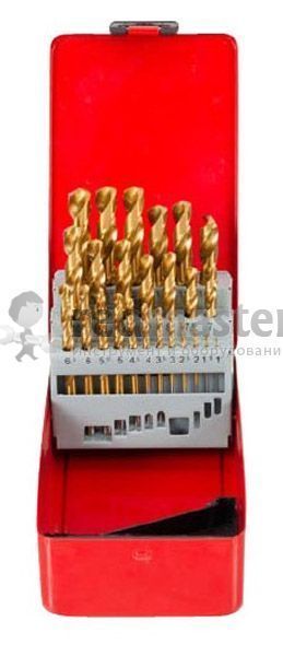 Набор сверл 1-13мм с углом заточки 130гр. 25пр. Force 924U1