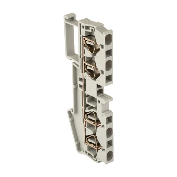 Колодка клеммная пружинная JXB-ST-2.5 31А 4 вывода серая EKF plc-jxb-st-2.5-4