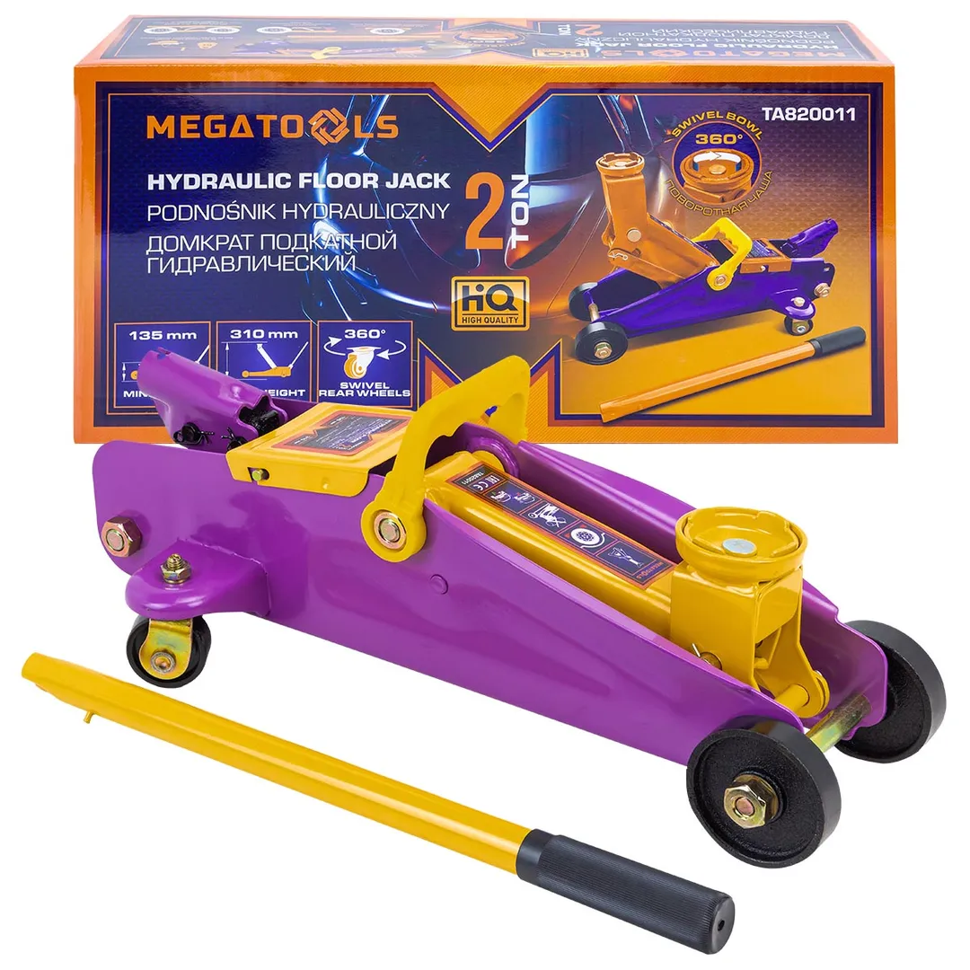 Домкрат подкатной гидравлический 2т  MEGATOOLS MT-TA820011
