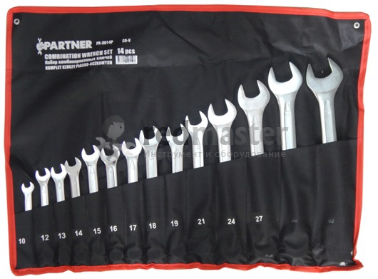 Набор ключей комбинированных, 14пр.(10-32мм) Partner PA-3014P