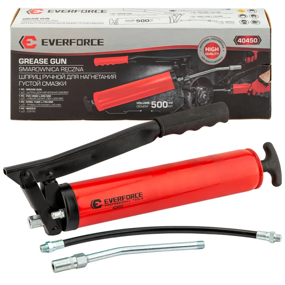 Шприц ручной для нагнетания густой смазки  EVERFORCE EF-40450