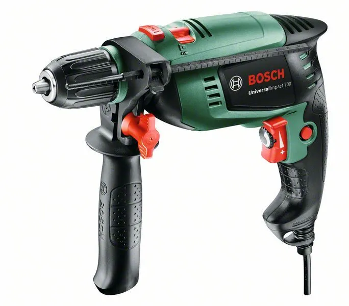 Дрель ударная UniversalImpact 700, 701Вт, 1/2", 0-3000об/мин, 17Нм,  BOSCH 0603131020