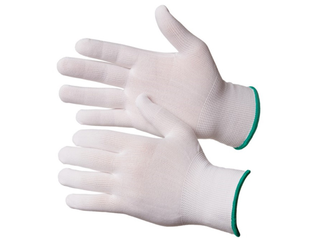 Перчатки нейлоновые без покрытия, белые,размер 9, 13 кл,  РФ NP1001