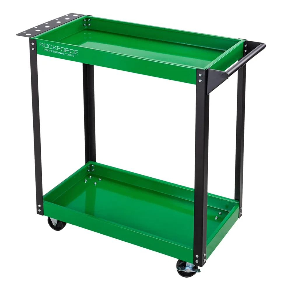 Тележка инструментальная 2-х полочная (733Х350Х780мм, max нагрузка 100кг) RockFORCE RF-1141343C