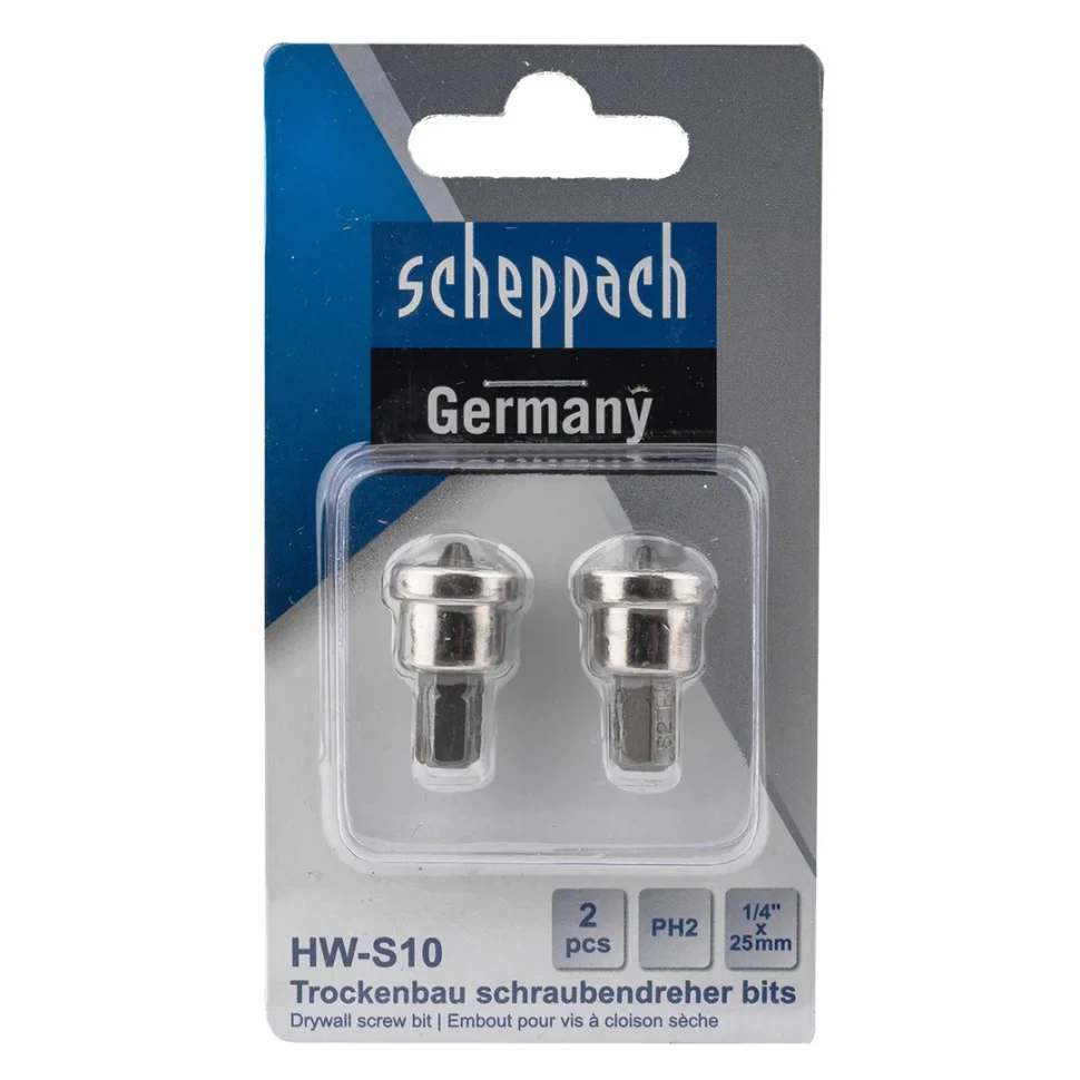 Бита с ограничителем PH2 1/4"х25мм  (2шт./комп.) Scheppach Sch-HW-S10