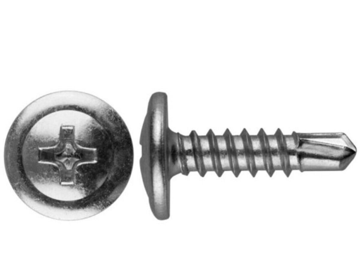 Саморез 4.2х57 мм с прессшайбой, цинк, со сверлом (5000 шт в коробе) STARFIX SM-50382-5000