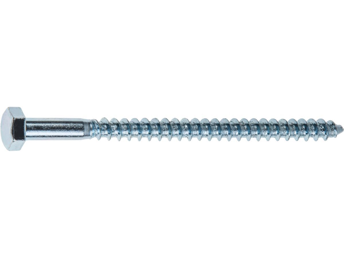 Шуруп 12х80 mm с шестигранной головкой, цинк, DIN 571 (20 шт) STARFIX SMC2-65751-20
