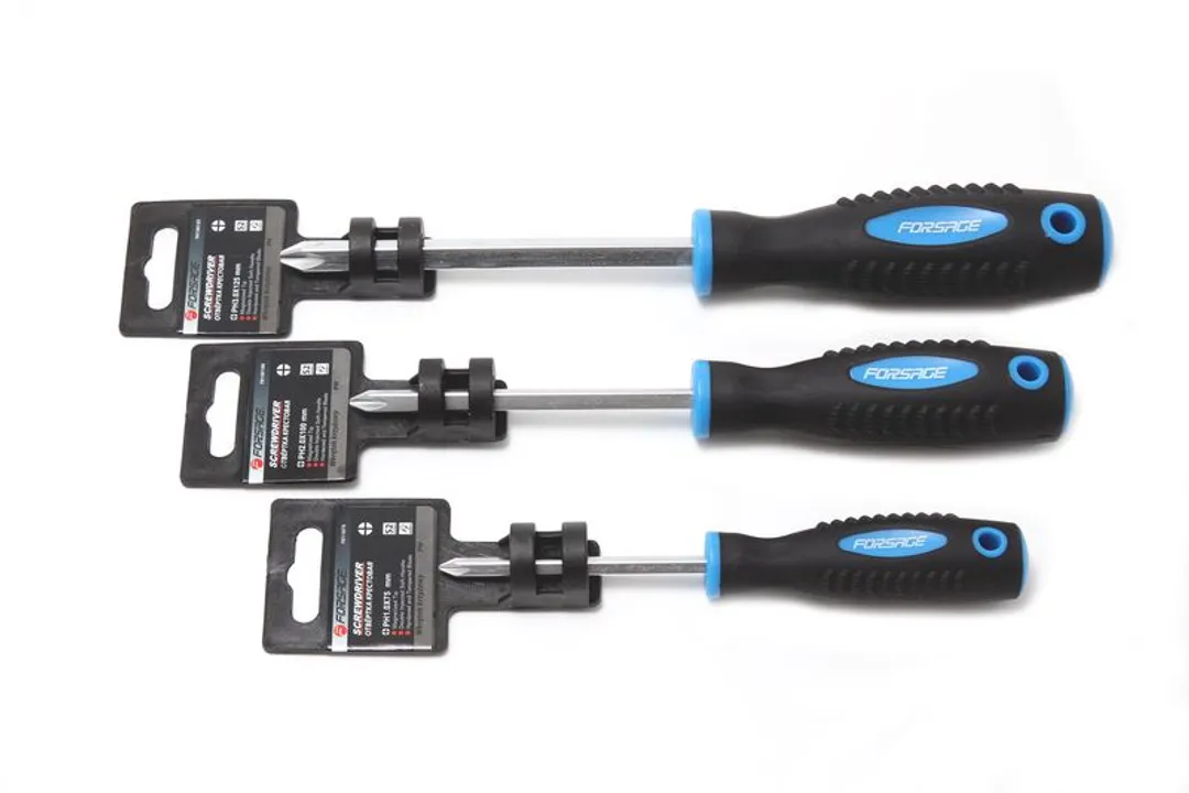 Отвертка крестовая магнитная "Profi" S2 PH2.0х125мм, Forsage F-70120125