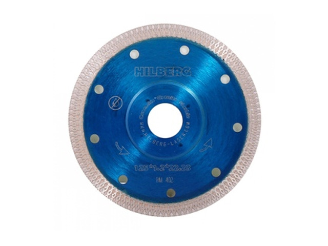 Алмазный круг 125х22 mm по керамике сплошнойультратонкий Turbo (1.22mm)  ...HILBERG HM402