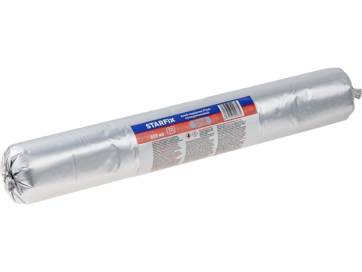 Клей-герметик полиуретановый PU40, серый 600 мл STARFIX SM-30818-1