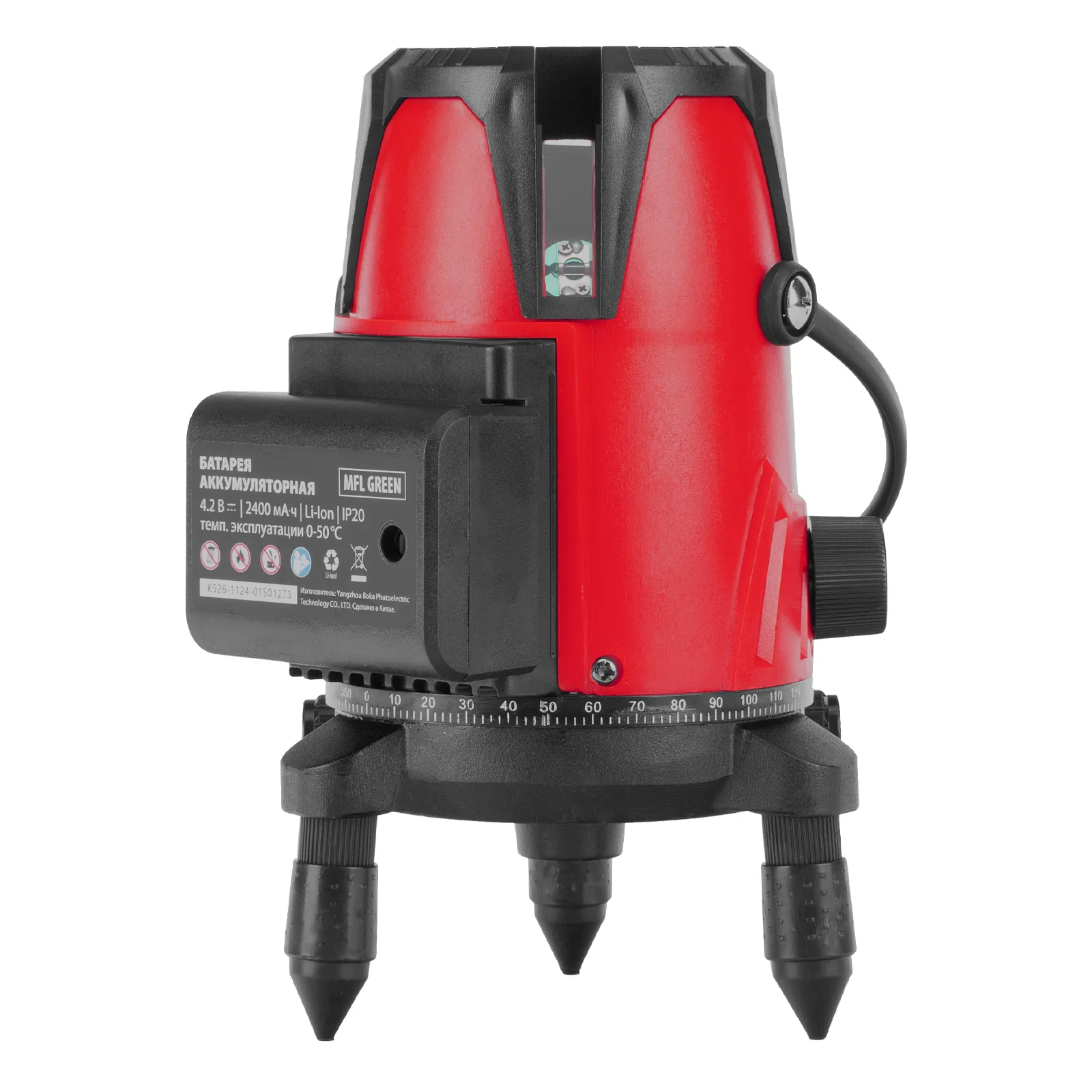 Лазерный уровень MFL GREEN, 30 м, зеленый луч, акк. Li 2400 mAh, сумка, резьба 5/8"  MTX 35015
