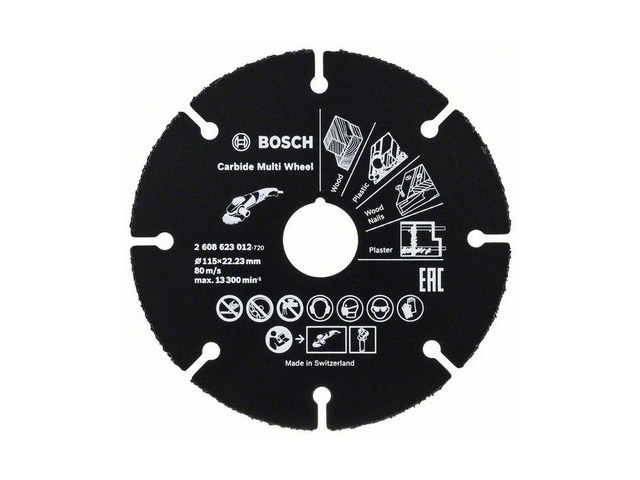 Круг отрезной 115x1.0x22.2 mm для дерева Multi Wheel  BOSCH 2608623012